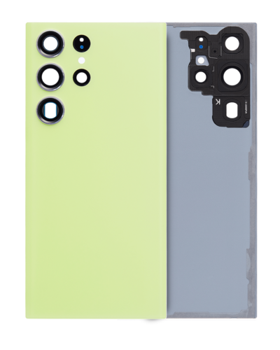 Back Cover Glass With Camera Lens For Samsung Galaxy S23 Ultra (Service Pack) (Lime)