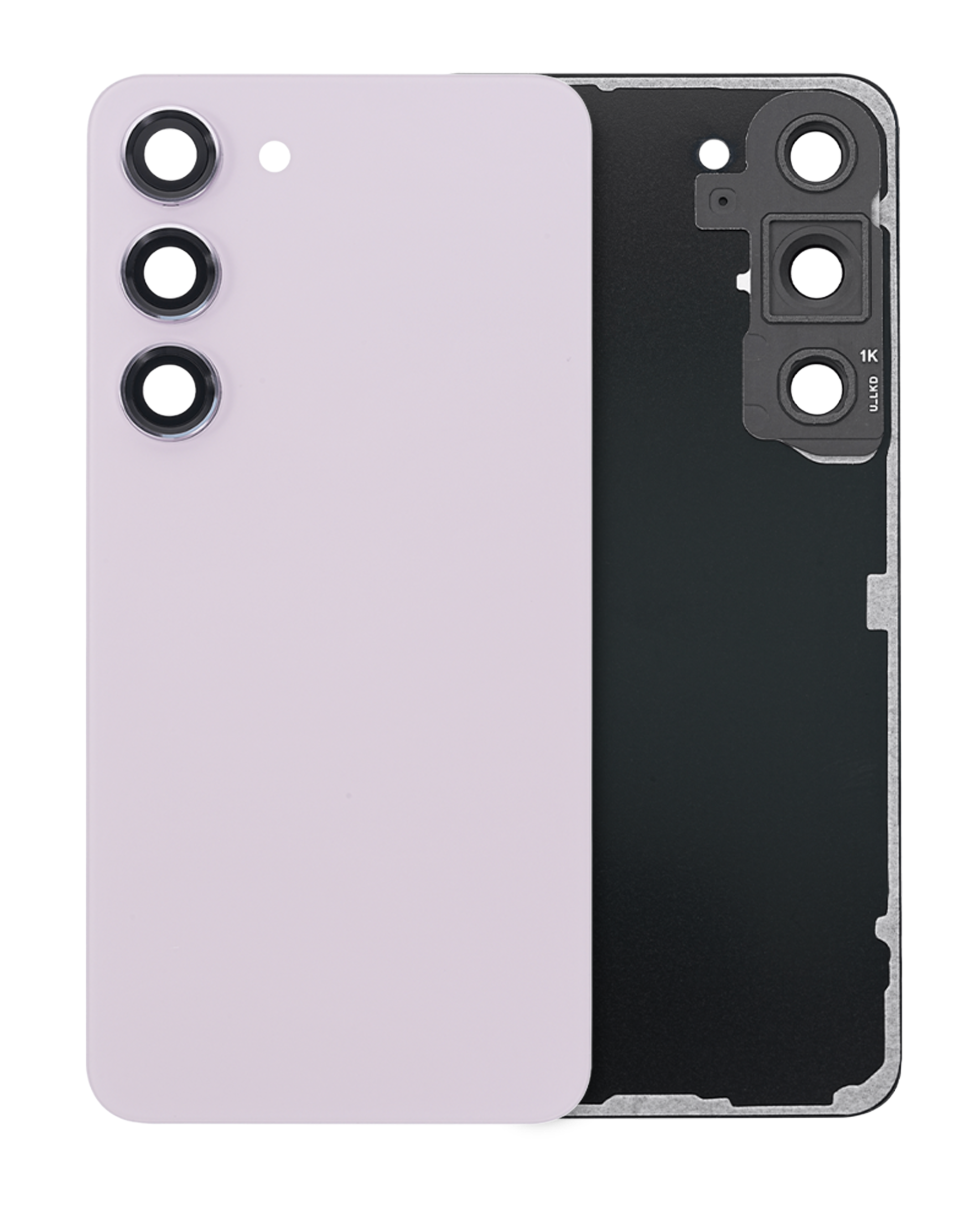 Back Cover Glass With Camera Lens For Samsung Galaxy S23 5G (Service Pack) (Lavender)
