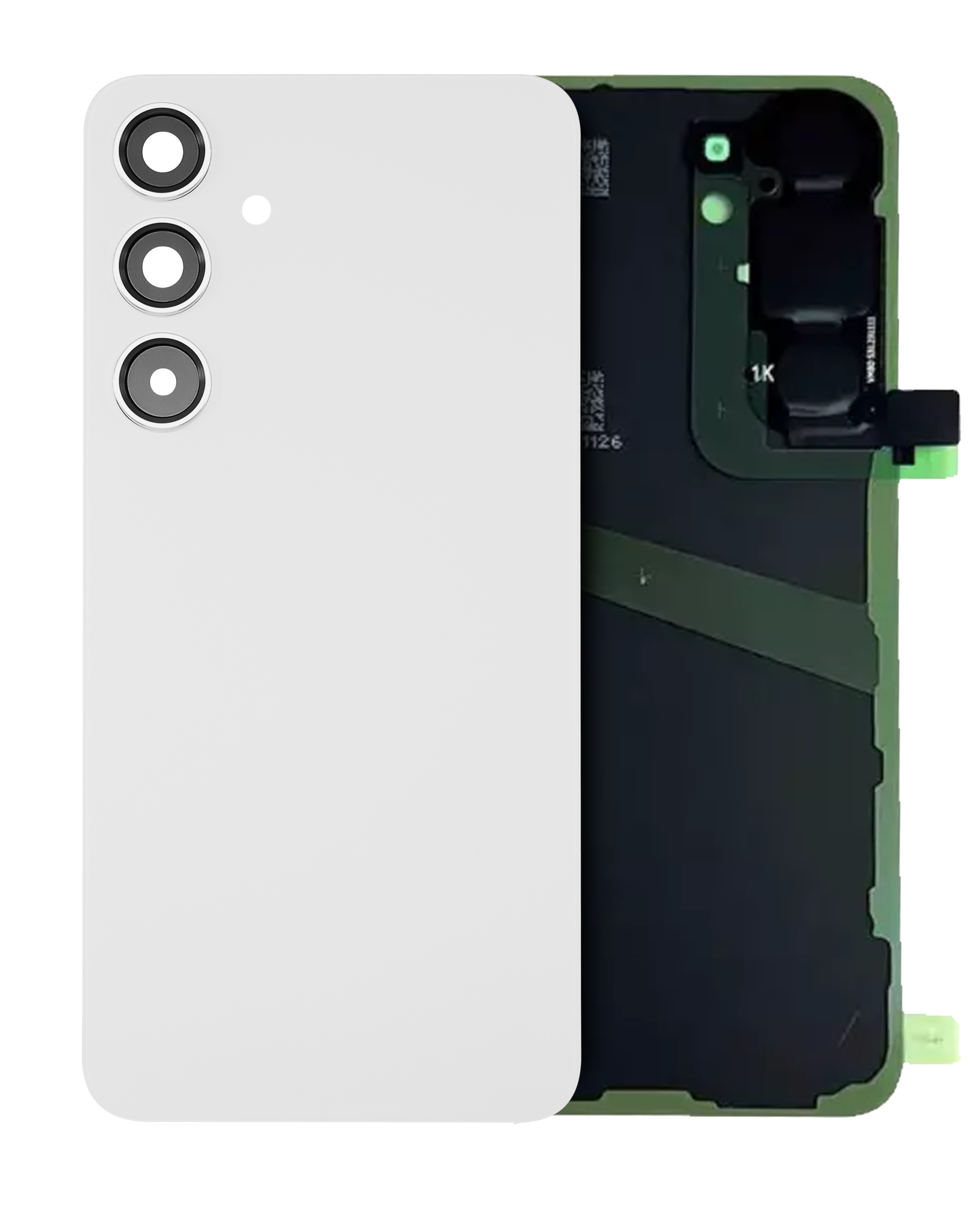 Back Cover Glass With Camera Lens For Samsung Galaxy S24 (Service Pack) (Marble Gray)
