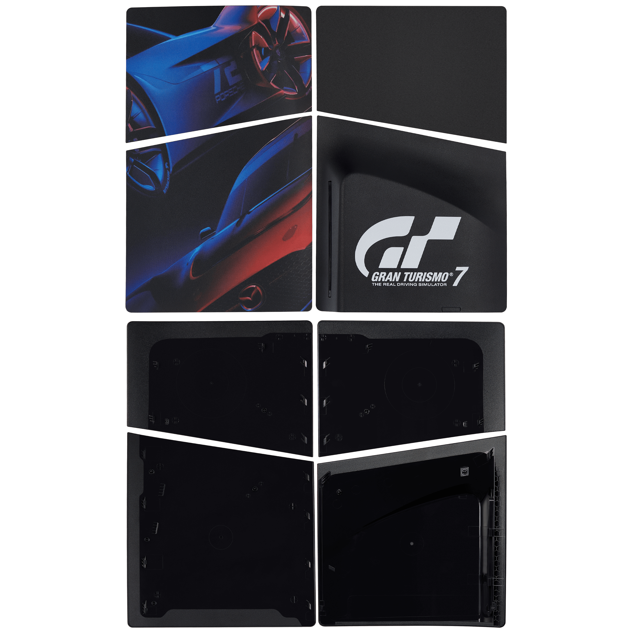 Faceplate Cover (Top & Bottom) For Sony PlayStation 5 Slim Disc Edition (Gran Turismo 7)