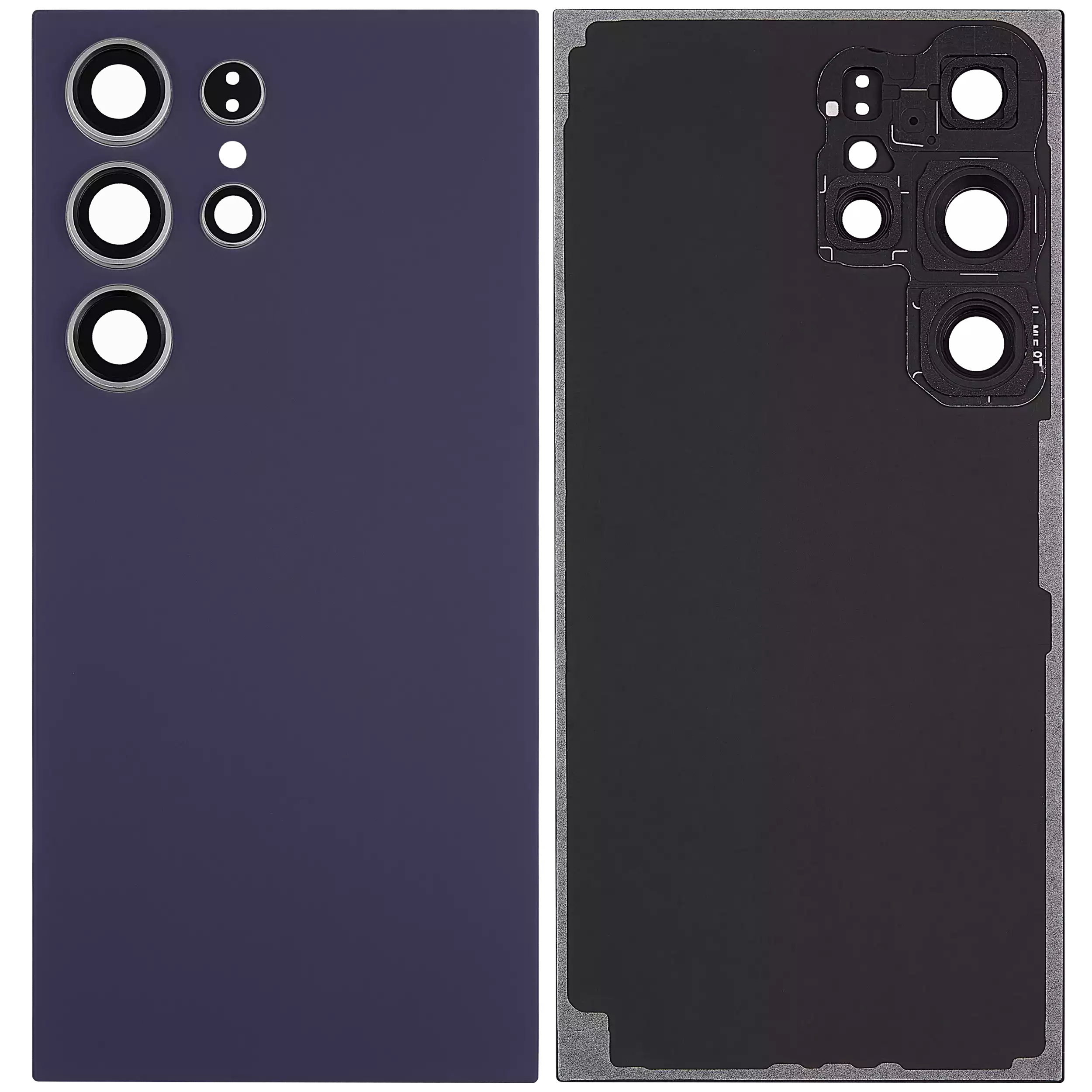 Back Cover Glass With Camera Lens For Samsung Galaxy S24 Ultra 5G (No Logo) (Aftermarket Plus) (Titanium Violet)