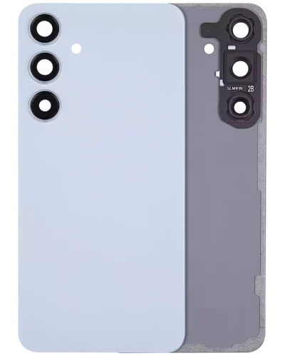 Back Cover Glass With Camera Lens For Samsung Galaxy S24 Plus 5G (No Logo) (Aftermarket Plus) (Sapphire Blue)