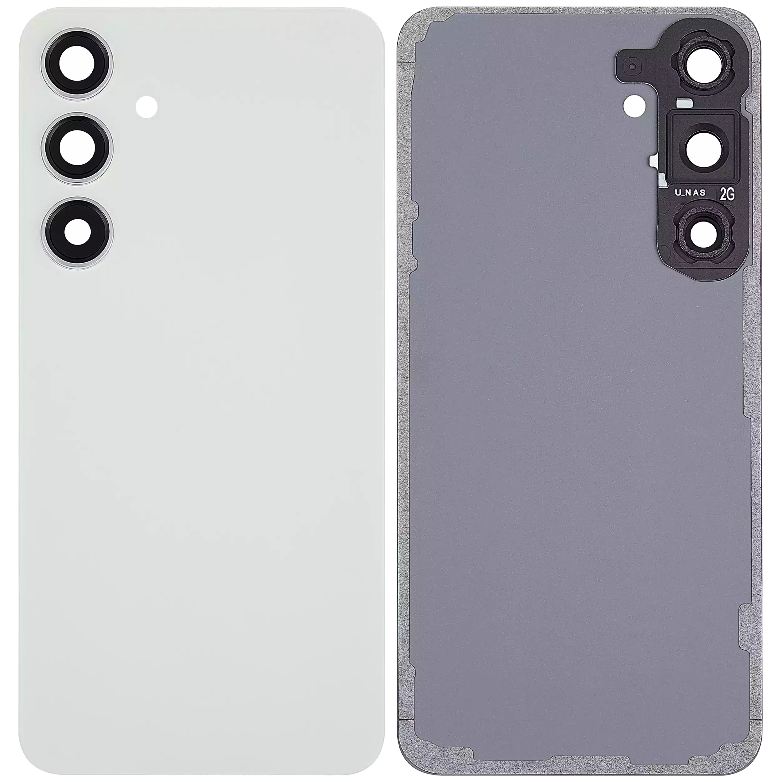 Back Cover Glass With Camera Lens For Samsung Galaxy S24 Plus 5G (No Logo) (Aftermarket Plus) (Jade Green)