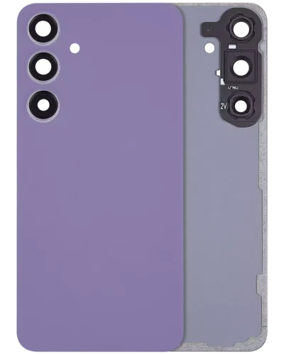 Back Cover Glass With Camera Lens For Samsung Galaxy S24 Plus 5G (No Logo) (Aftermarket Plus) (Cobalt Violet)
