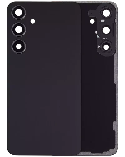 Back Cover Glass With Camera Lens For Samsung Galaxy S24 Plus 5G (No Logo) (Aftermarket Plus) (Onyx Black)