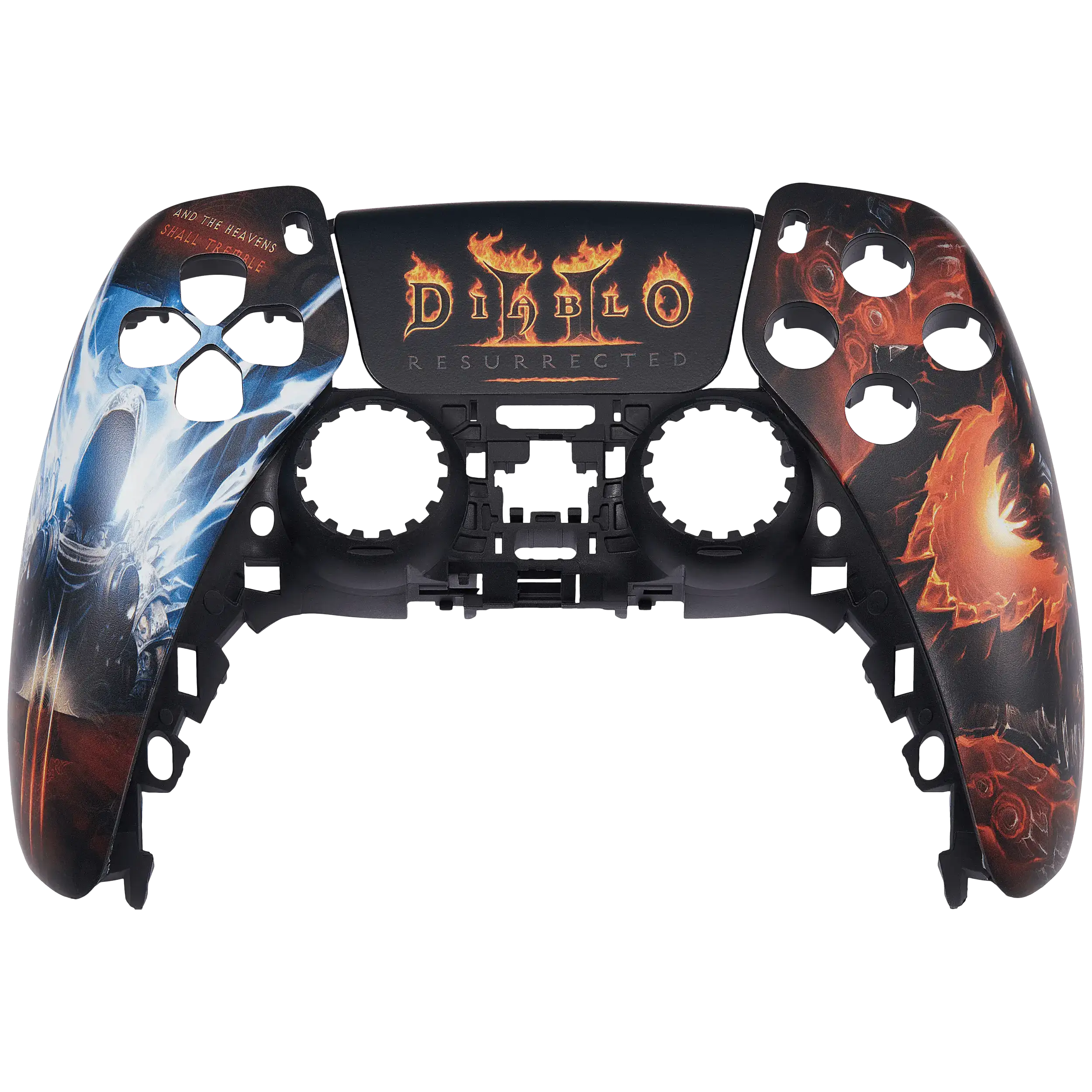 Diablo II replacement faceplate shell for PS5 DualSense controller