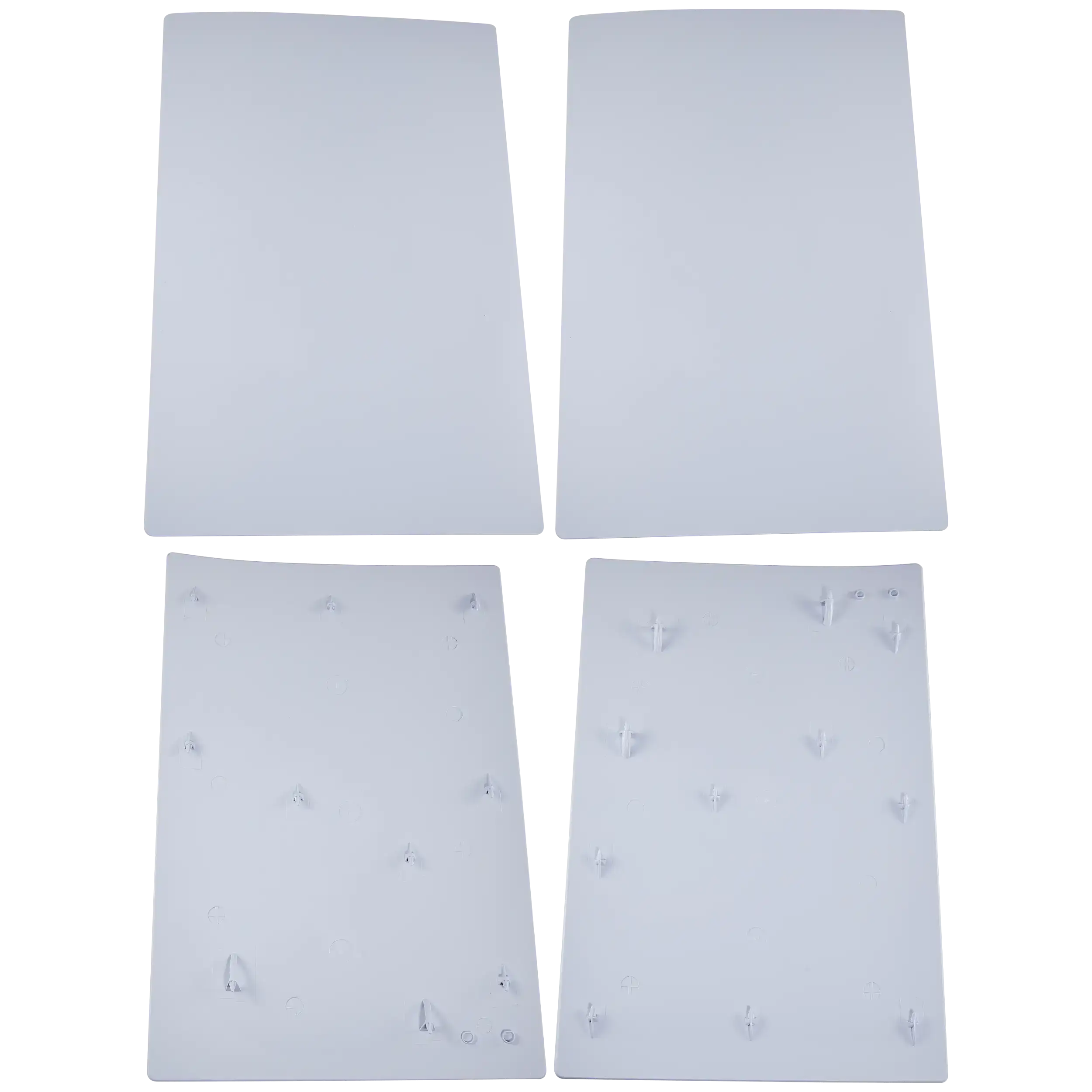 Front view of white PS5 Digital Edition faceplate cover