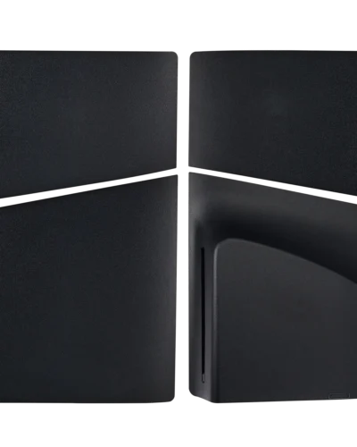 Black faceplate cover set for PlayStation 5 Slim Disc Edition