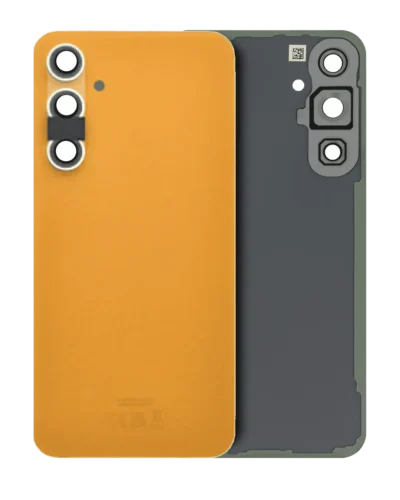 Back Cover Glass With Camera Lens For Samsung Galaxy S23 FE (Service Pack) (Tangerine)