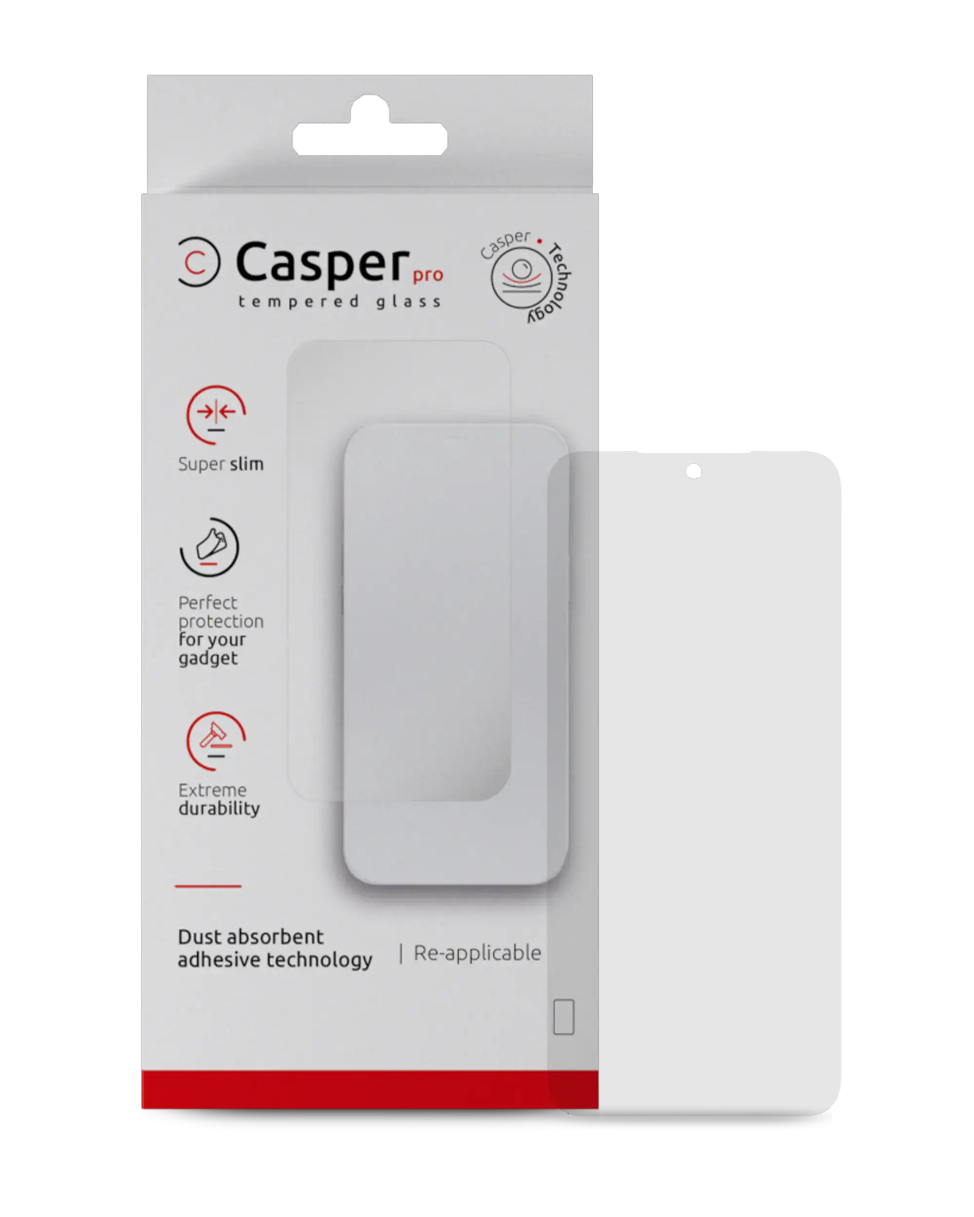 Casper Pro Tempered Glass For Google Pixel 9 Pro XL (Retail Pack) (Clear)