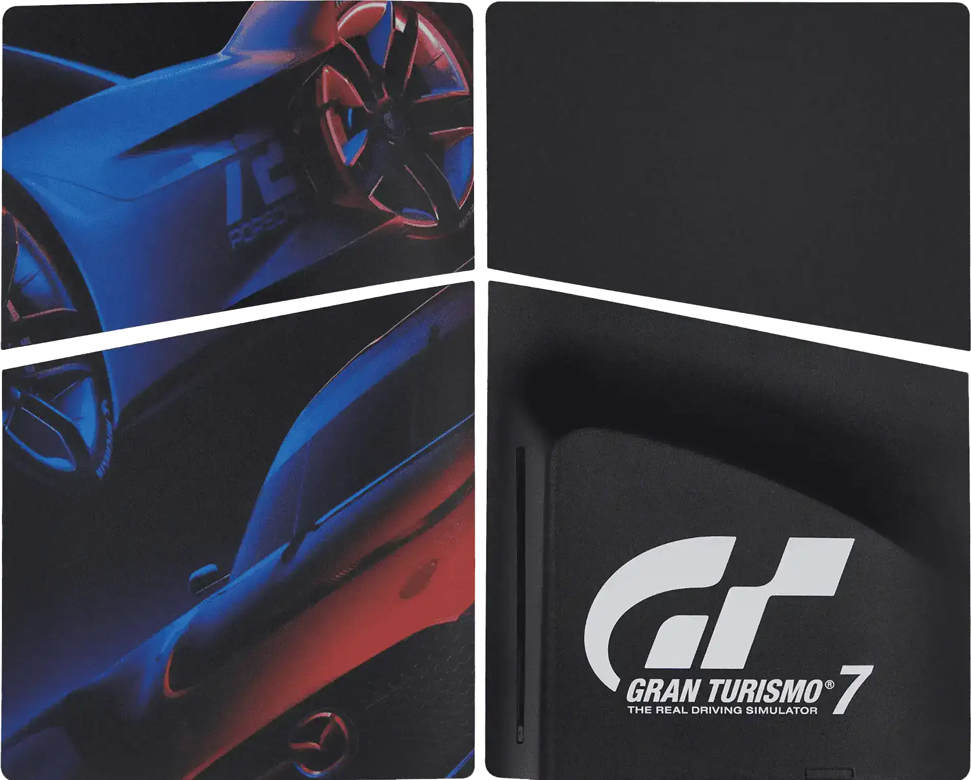 Gran Turismo 7 faceplate cover set for PlayStation 5 Slim Disc Edition