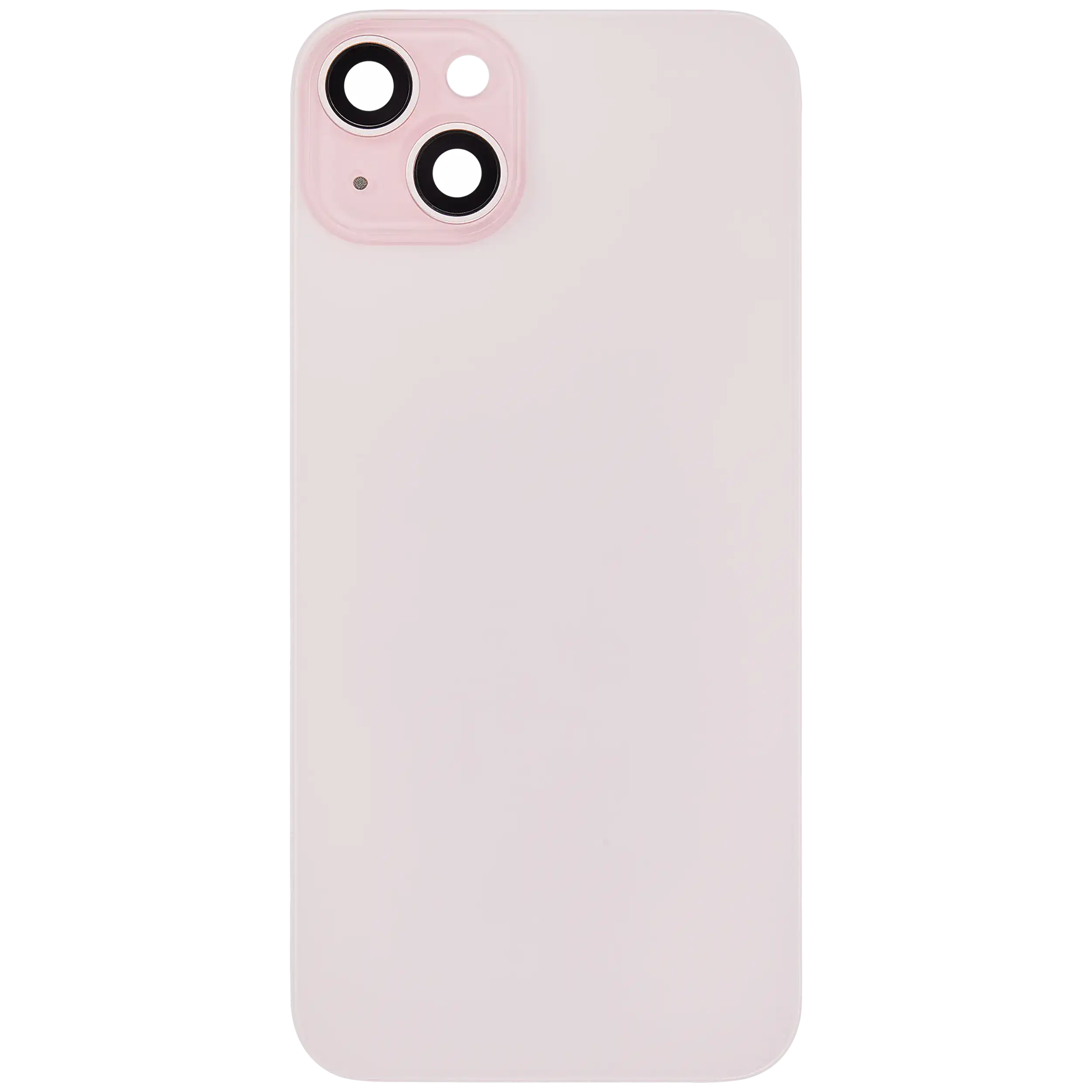 Back Glass w/ MagSafe Magnet For iPhone 15 Plus (No Logo) (Aftermarket) (Pink)
