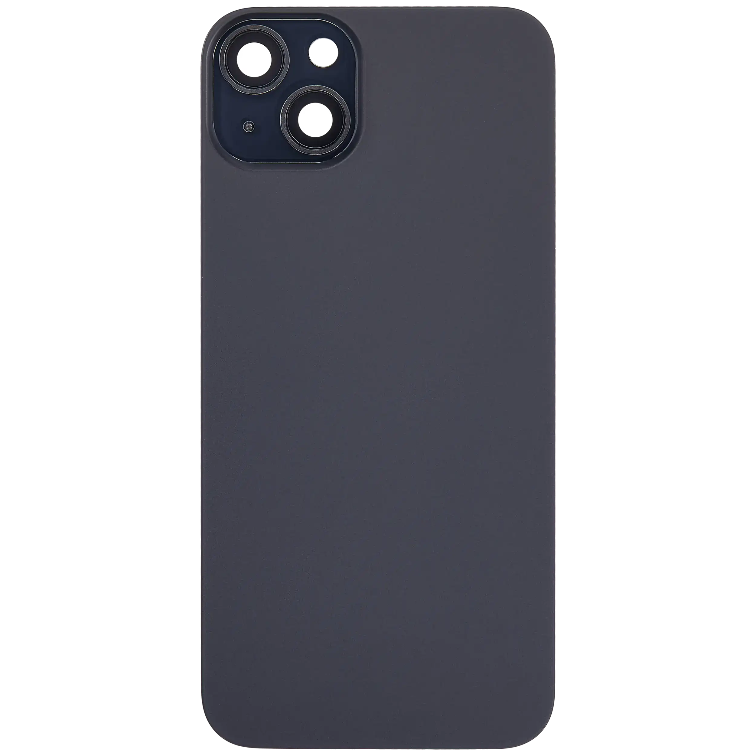 Back Glass w/ MagSafe Magnet For iPhone 15 Plus (No Logo) (Aftermarket) (Black)