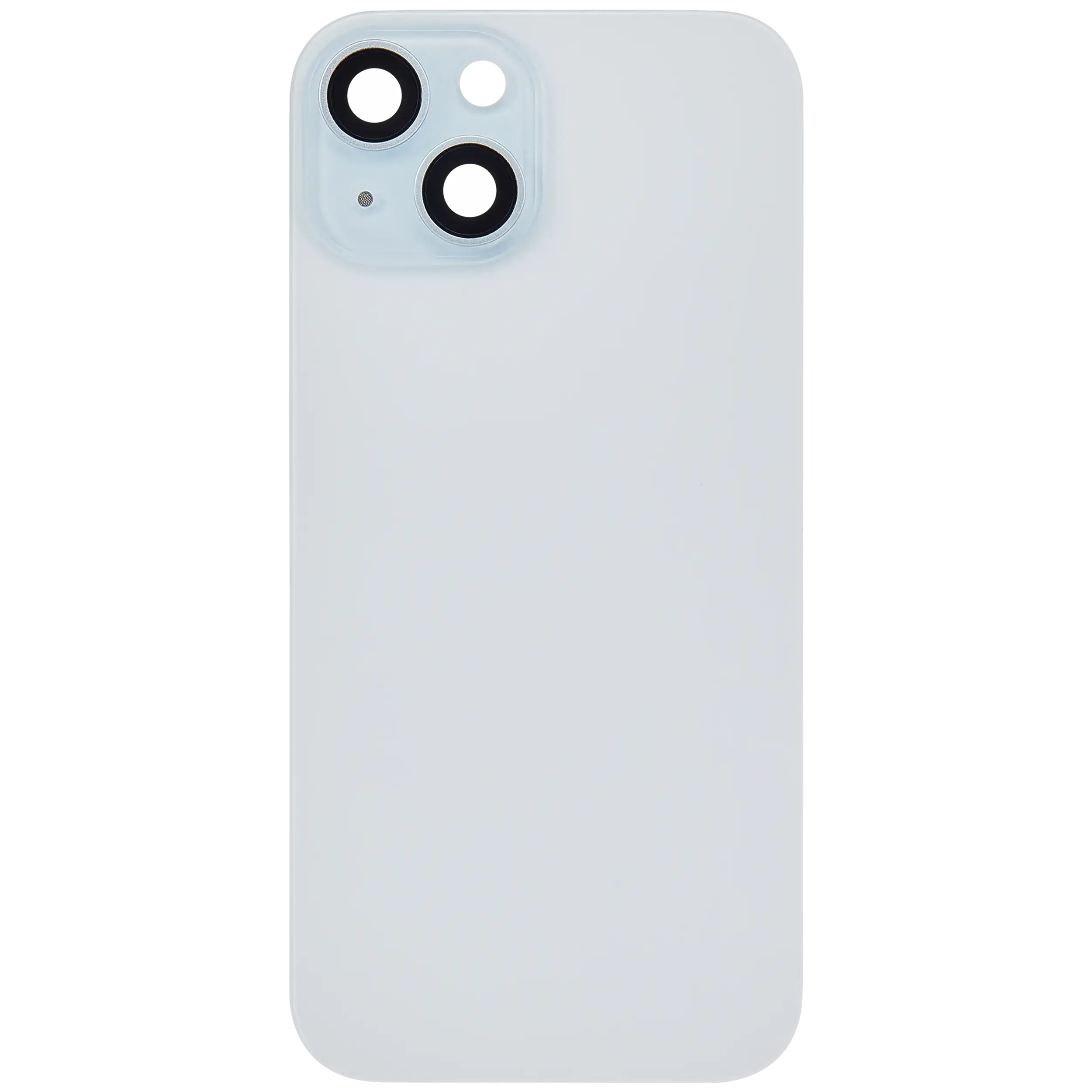 Back Glass w/ MagSafe Magnet For iPhone 15 (No Logo) (Aftermarket) (Blue)