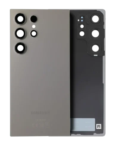 Back Cover Glass With Camera Lens For Samsung Galaxy S25 Ultra 5G (Service Pack) (Titanium Gray)
