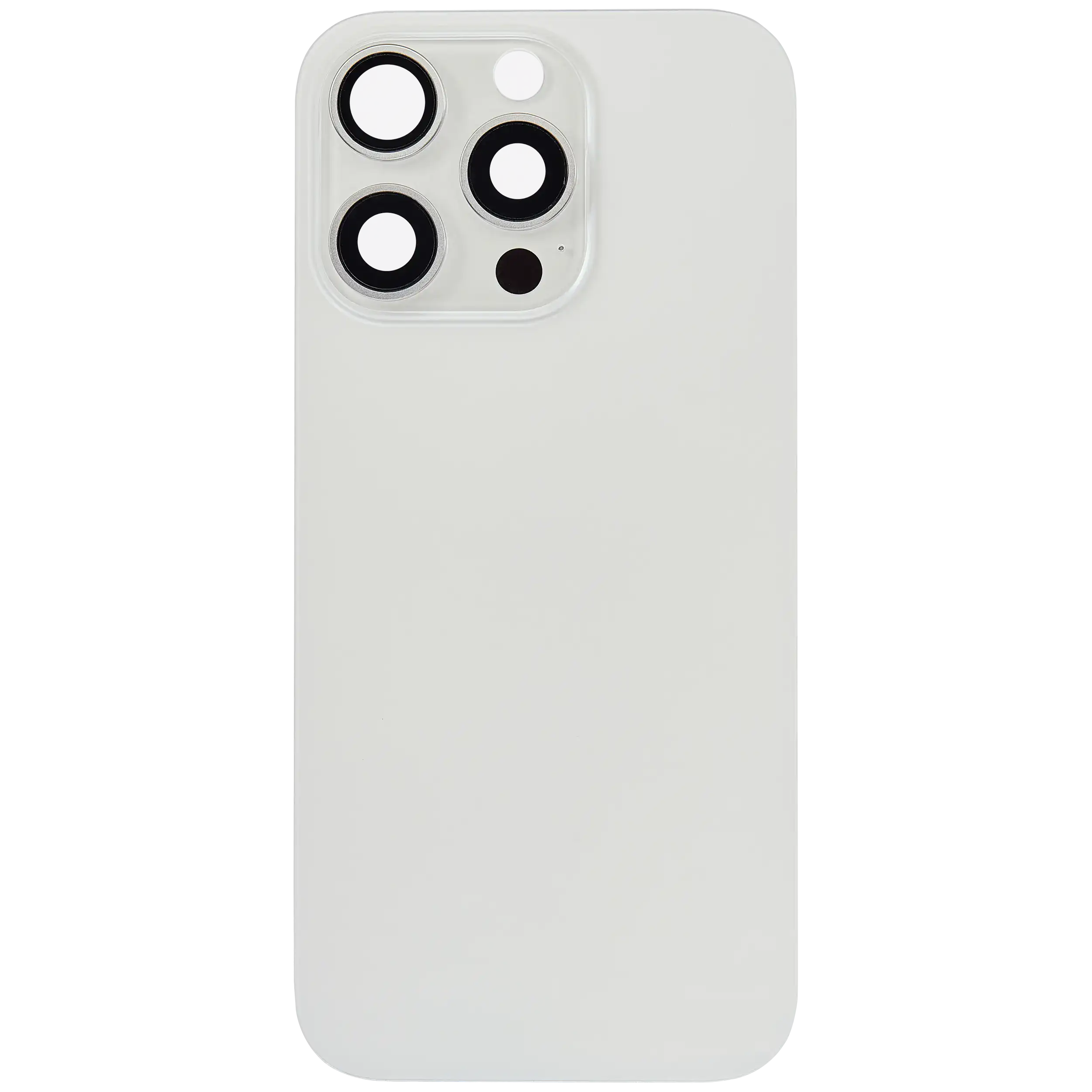 Back Glass w/ MagSafe Magnet For iPhone 16 Pro (No Logo) (Aftermarket) (White Titanium)