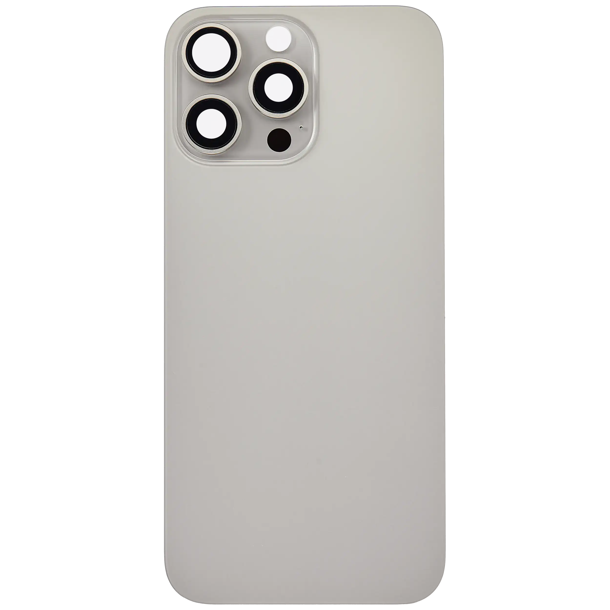 Back Glass w/ MagSafe Magnet For iPhone 16 Pro Max (No Logo) (Aftermarket) (Natural Titanium)