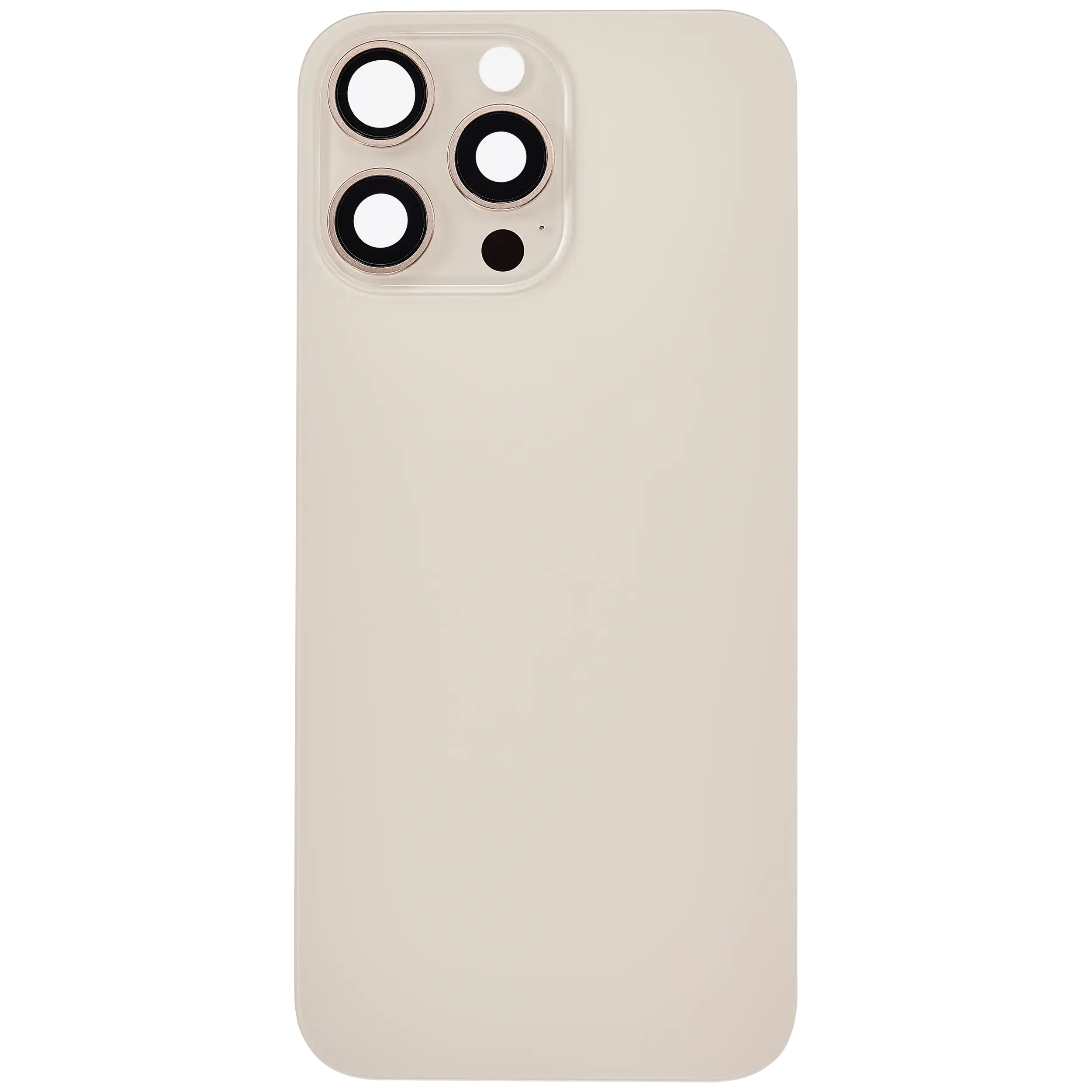 Back Glass w/ MagSafe Magnet For iPhone 16 Pro Max (No Logo) (Aftermarket) (Desert Titanium)