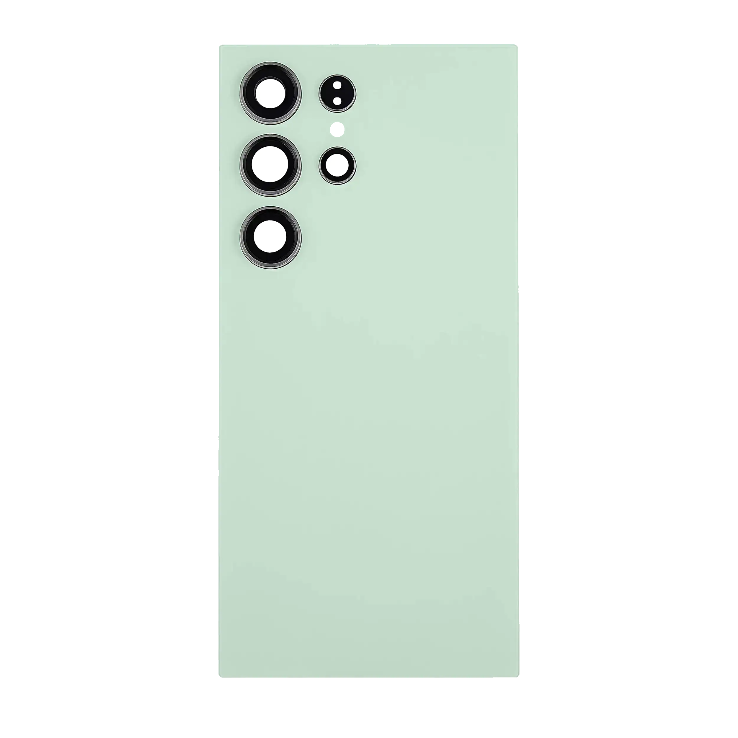 Back Cover Glass With Camera Lens For Samsung Galaxy S24 Ultra 5G (No Logo) (Aftermarket Plus) (Titanium Green)