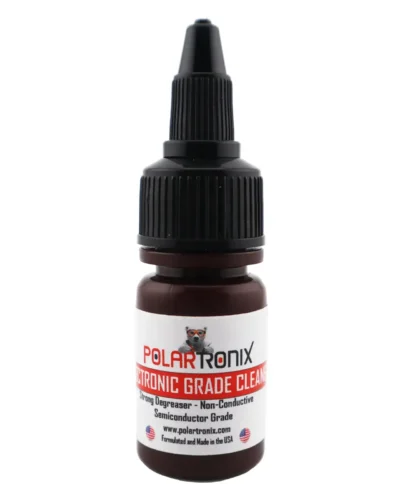 Electronic Grade Cleaner / Flux & Thermal Paste Remover for Circuit Boards / CPUs / GPUs (15ml) (PolarTronix)