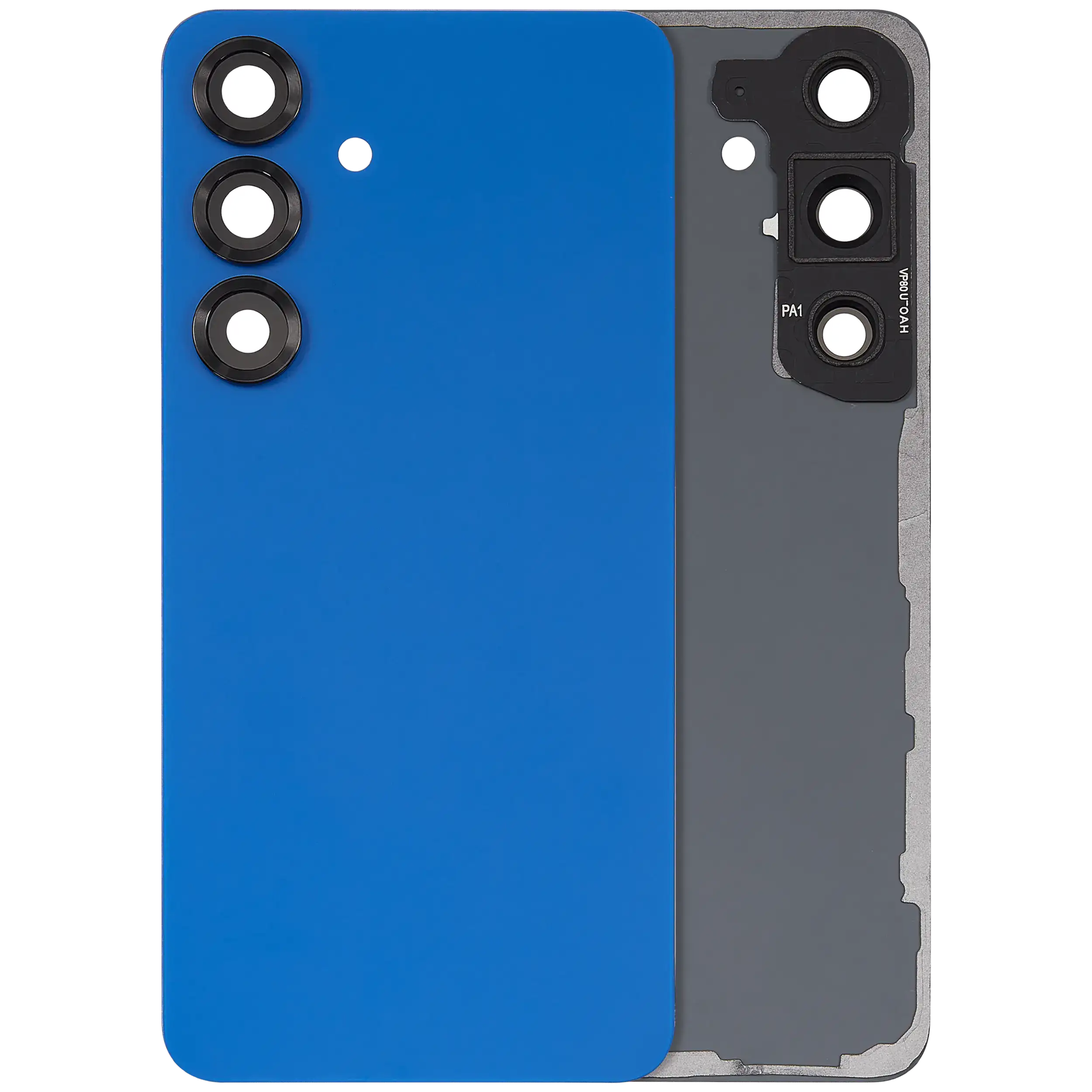 Back Cover Glass With Camera Lens For Samsung Galaxy S25 5G (No Logo) (Aftermarket Plus) (Navy)