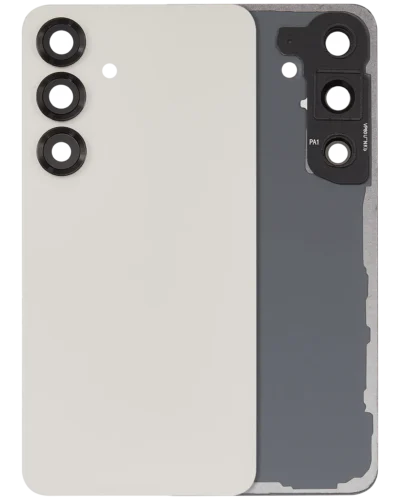 Back Cover Glass With Camera Lens For Samsung Galaxy S25 5G (No Logo) (Aftermarket Plus) (Pink Gold)