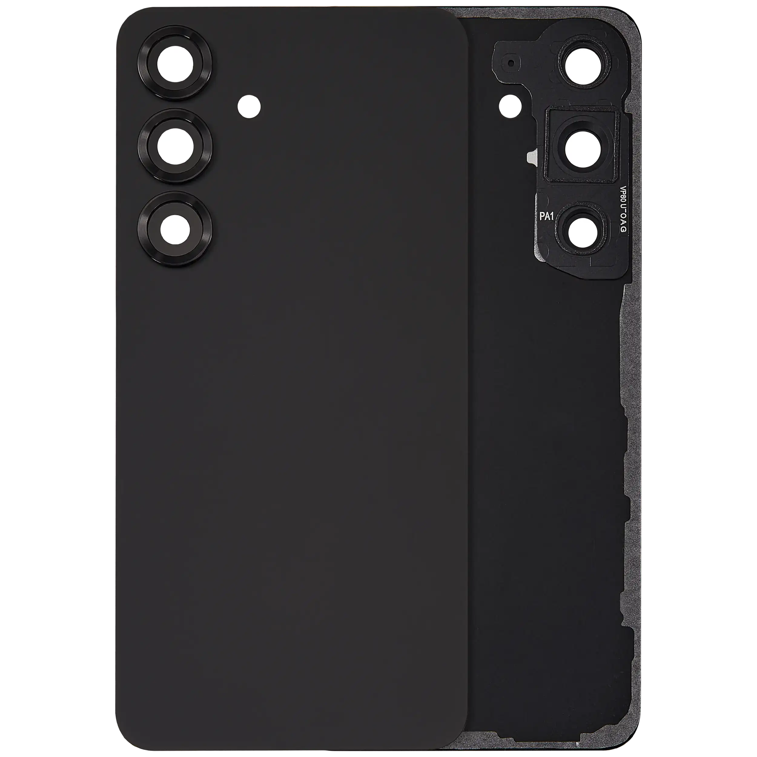 Back Cover Glass With Camera Lens For Samsung Galaxy S25 5G (No Logo) (Aftermarket Plus) (Blue Black)