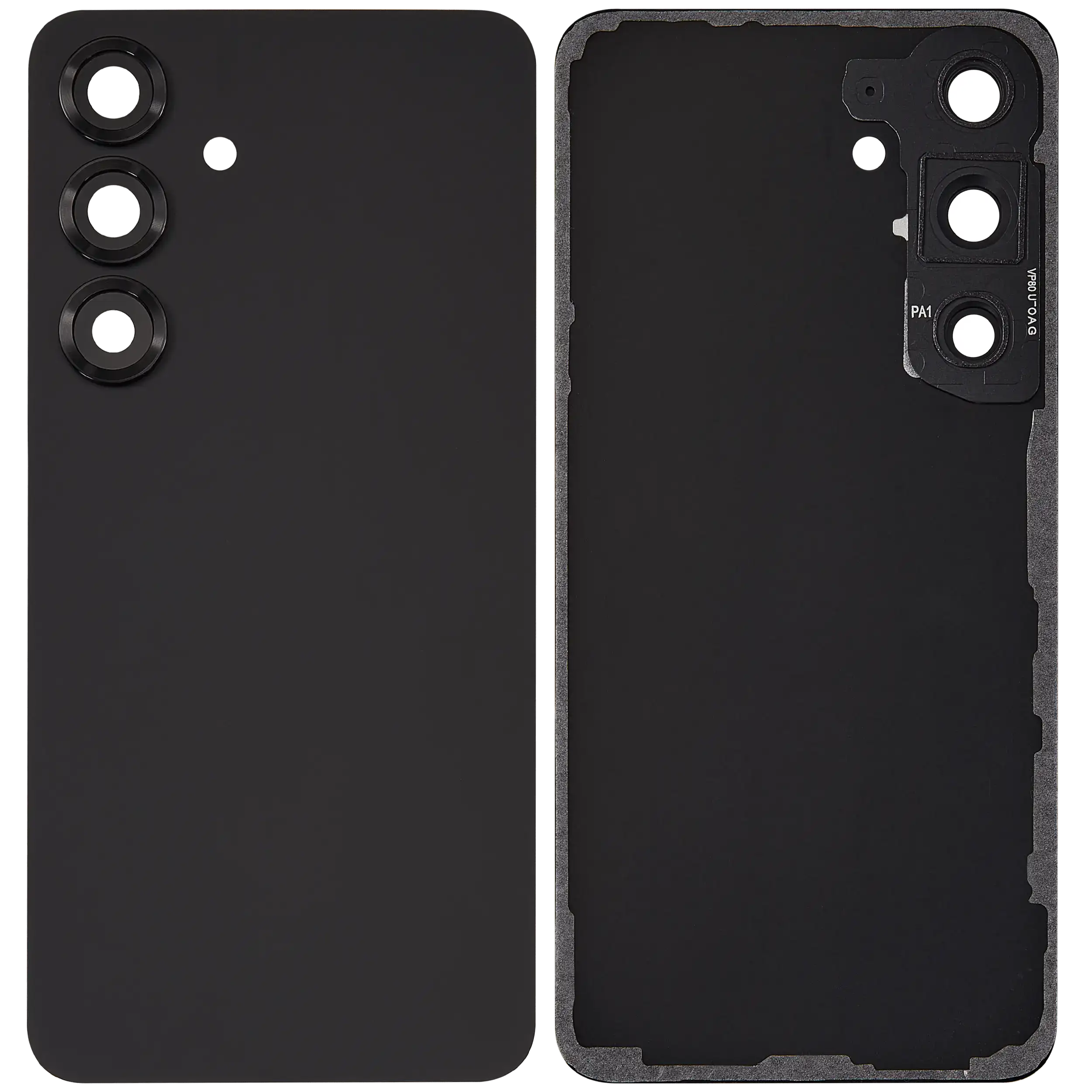 Back Cover Glass With Camera Lens For Samsung Galaxy S25 5G (No Logo) (Aftermarket Plus) (Blue Black)