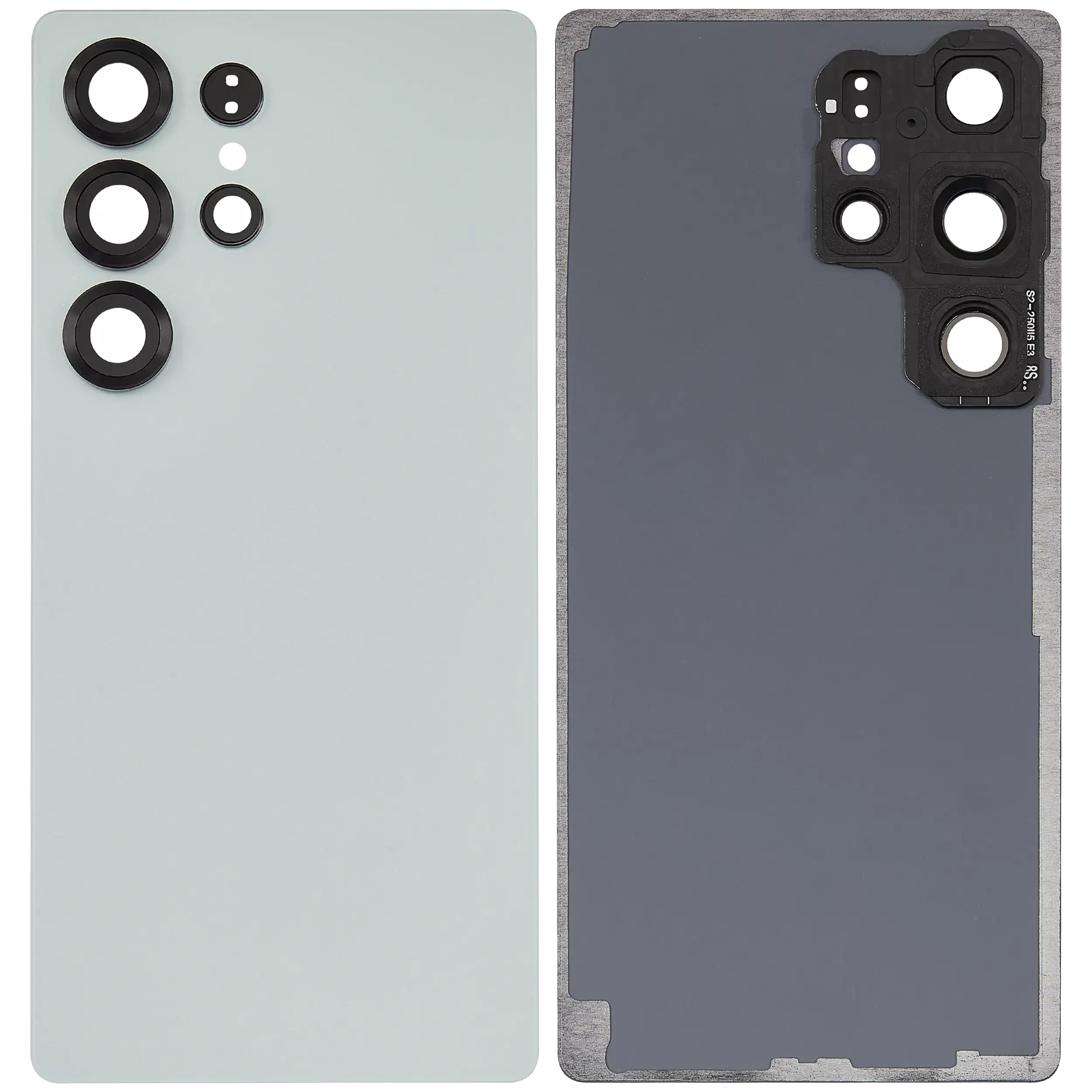 Back Cover Glass With Camera Lens For Samsung Galaxy S25 Ultra 5G (No Logo) (Aftermarket Plus) (Titanium Jade Green)