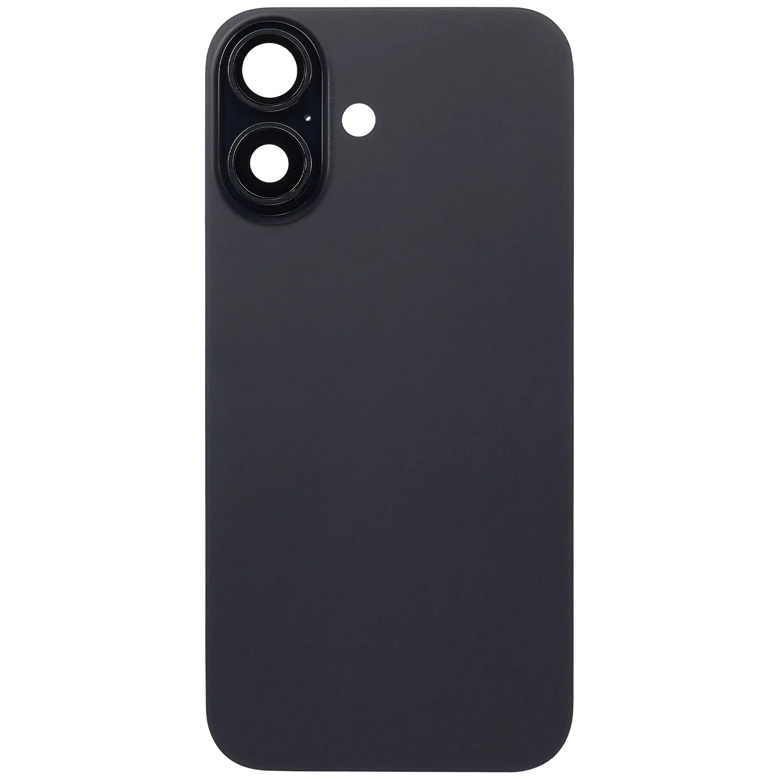 Back Glass w/ MagSafe Magnet For iPhone 16 (No Logo) (Aftermarket) (Black)
