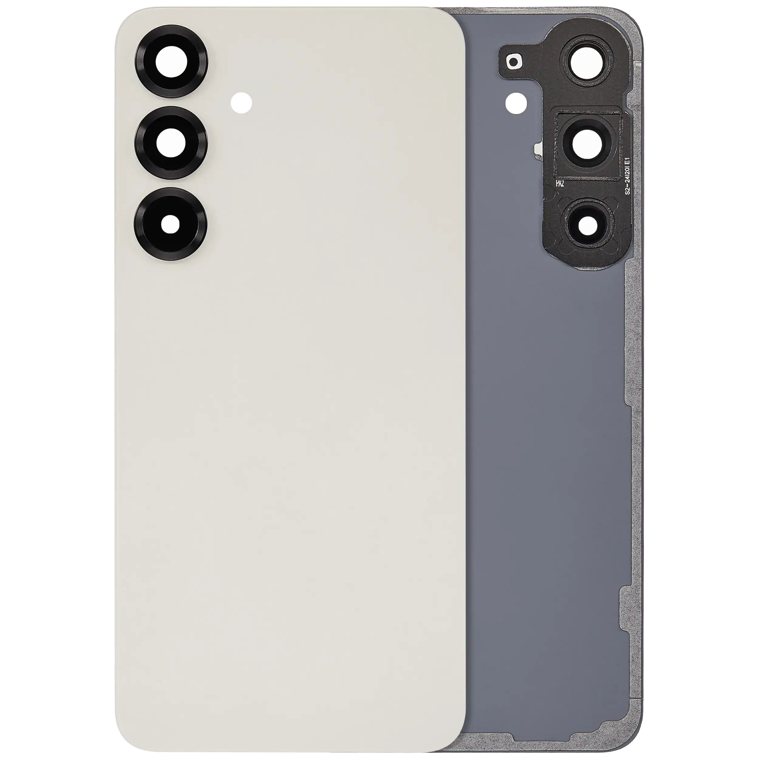 Back Cover Glass With Camera Lens For Samsung Galaxy S25 Plus 5G (No Logo) (Aftermarket Plus) (Pink Gold)