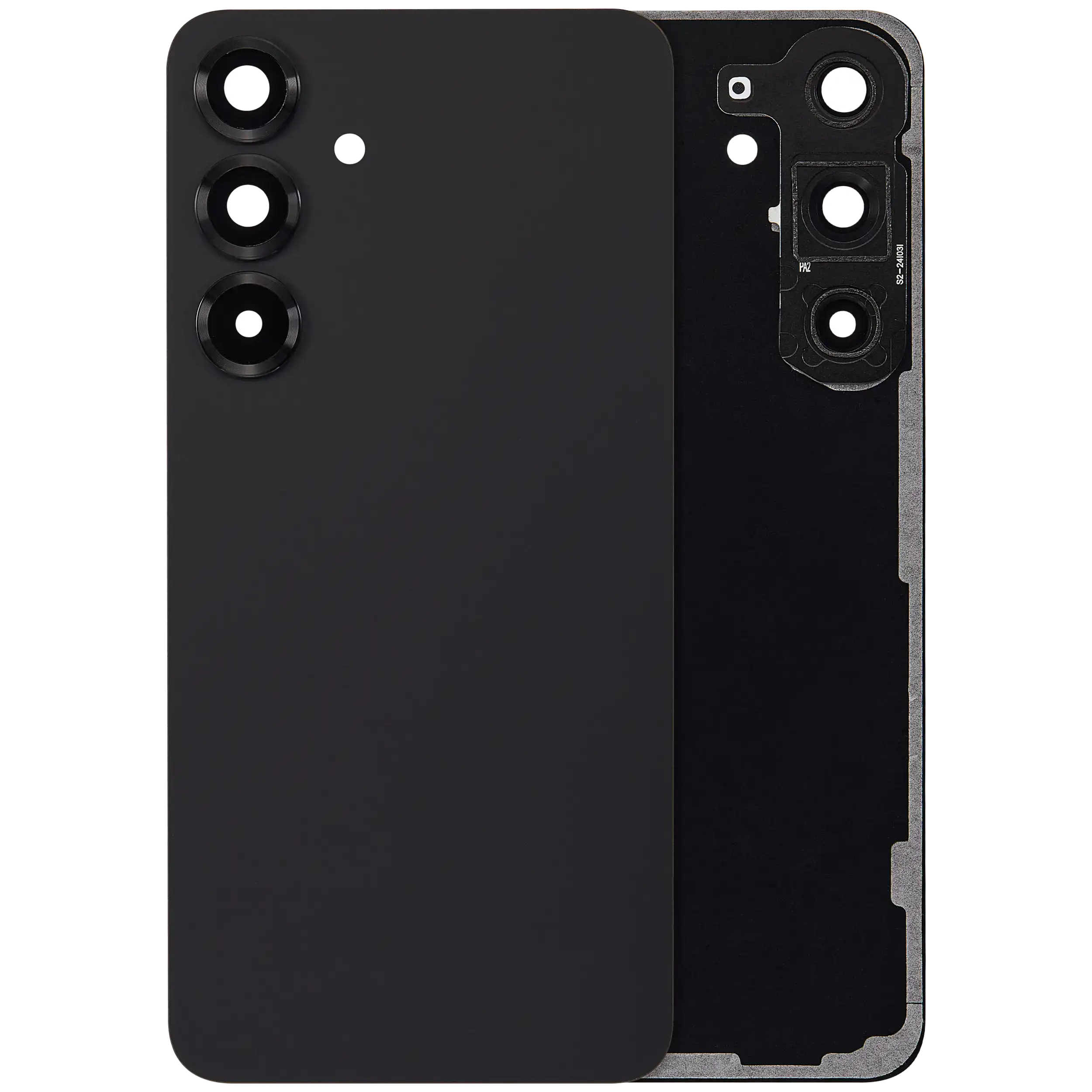 Back Cover Glass With Camera Lens For Samsung Galaxy S25 Plus 5G (No Logo) (Aftermarket Plus) (Blue Black)