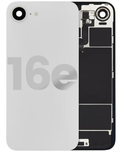 Back Glass w/ MagSafe Magnet & NFC & Flashlight Flex For iPhone 16e (Used OEM Pull: Grade B) (White)