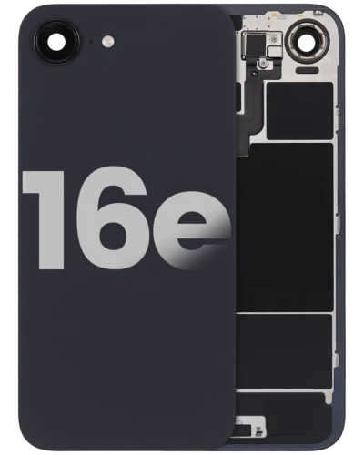Back Glass w/ MagSafe Magnet & NFC & Flashlight Flex For iPhone 16e (Used OEM Pull: Grade B) (Black)