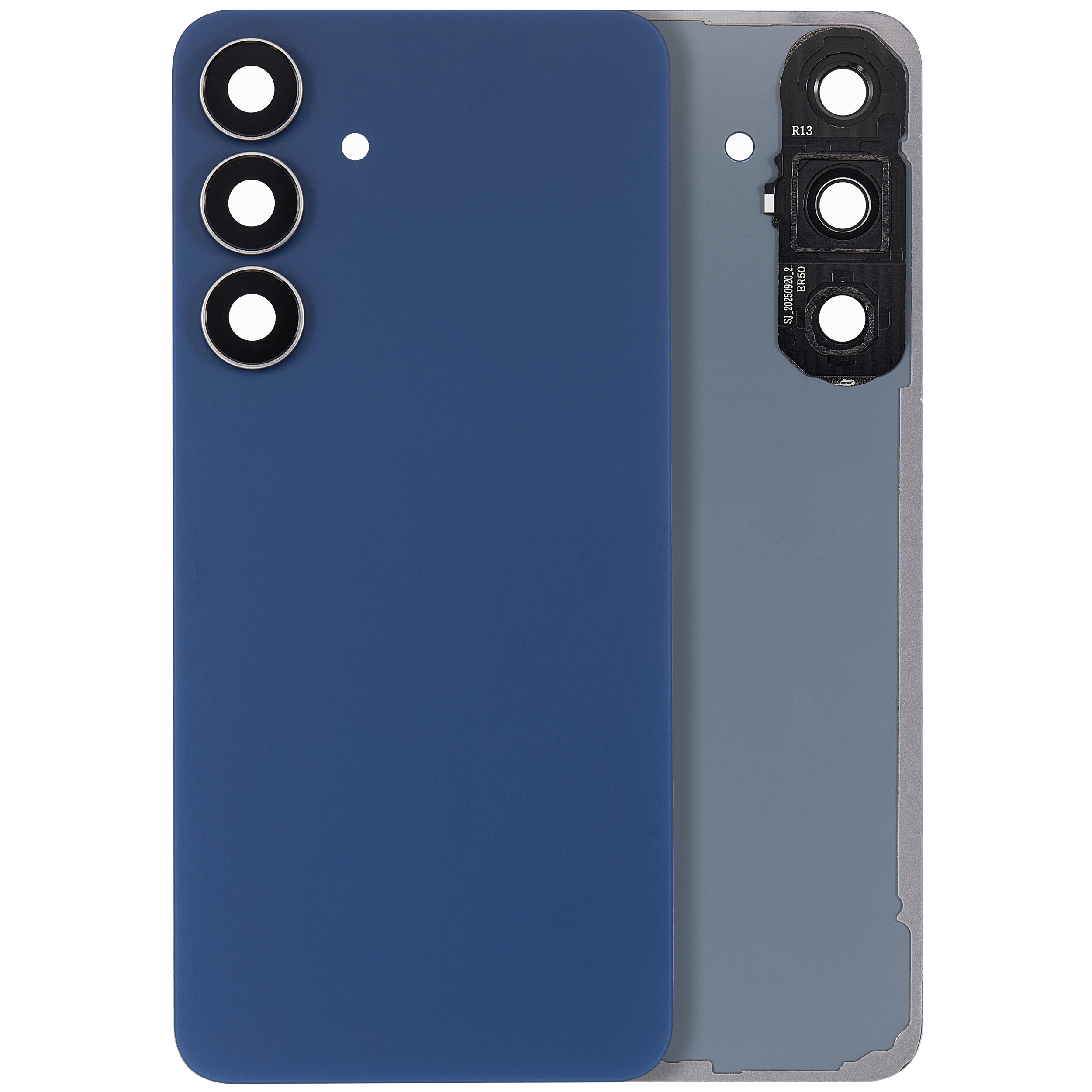Back Cover Glass With Camera Lens For Samsung Galaxy S25 FE (No Logo) (Aftermarket Plus) (Navy)