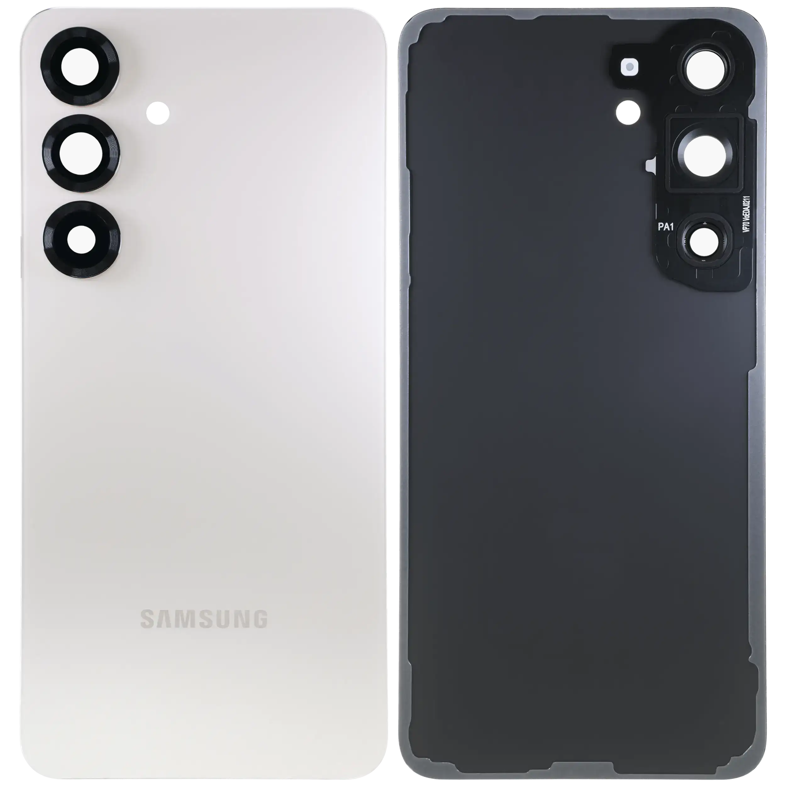 Back Cover Glass With Camera Lens For Samsung Galaxy S25 5G (Service Pack) (Pink Gold)