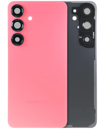 Back Cover Glass With Camera Lens For Samsung Galaxy S25 5G (Service Pack) (Coral Red)