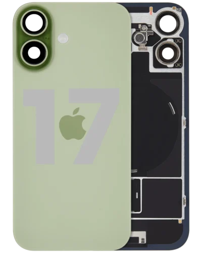 Back Glass w/ MagSafe Magnet & NFC & Flashlight Flex Compatible For iPhone 17 (Used OEM Pull: Grade A) (Sage )