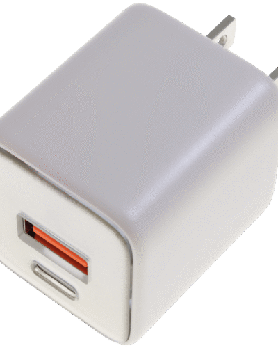 AmpSentrix Pro 30W 2-in-1 USB-C / USB-A GaN Wall Adapter (Desert Titanium)