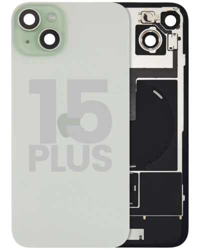 Back Glass w/ MagSafe Magnet & NFC & Flashlight Flex For iPhone 15 Plus (Used OEM Pull: Grade A) (Green)