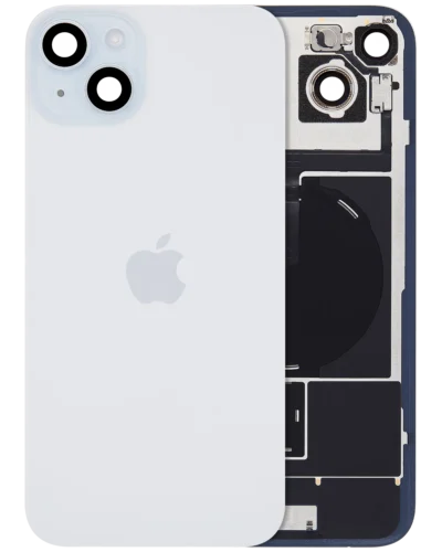 Back Glass w/ MagSafe Magnet & NFC & Flashlight Flex For IPhone 15 Plus (Genuine OEM) (Blue)