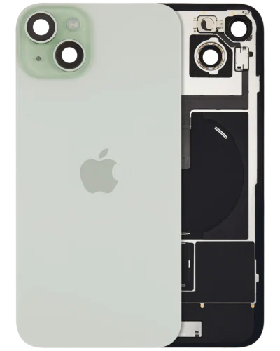 Back Glass w/ MagSafe Magnet & NFC & Flashlight Flex For IPhone 15 Plus (Genuine OEM) (Green)