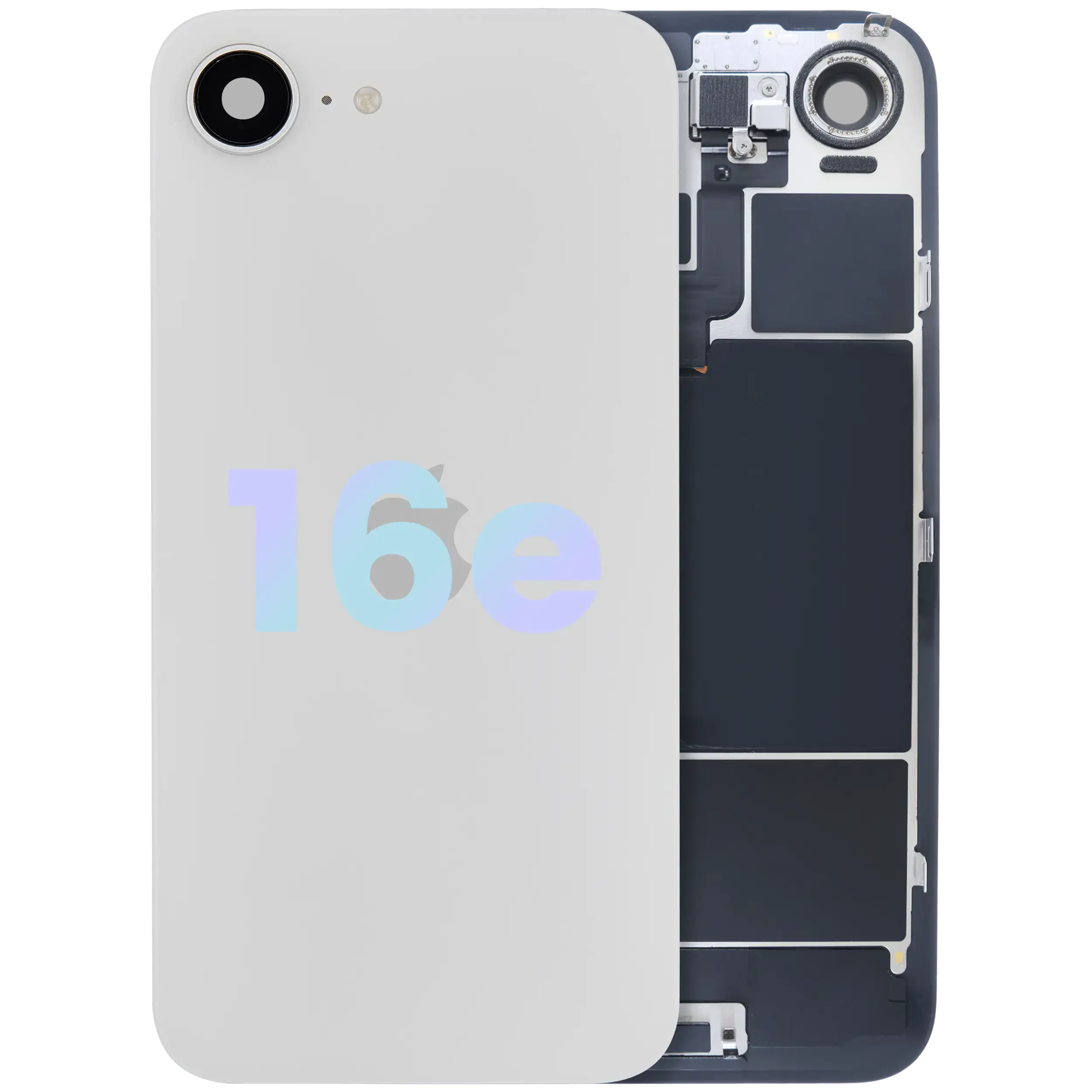 Back Glass For iPhone 16e (Service Pack) (White)