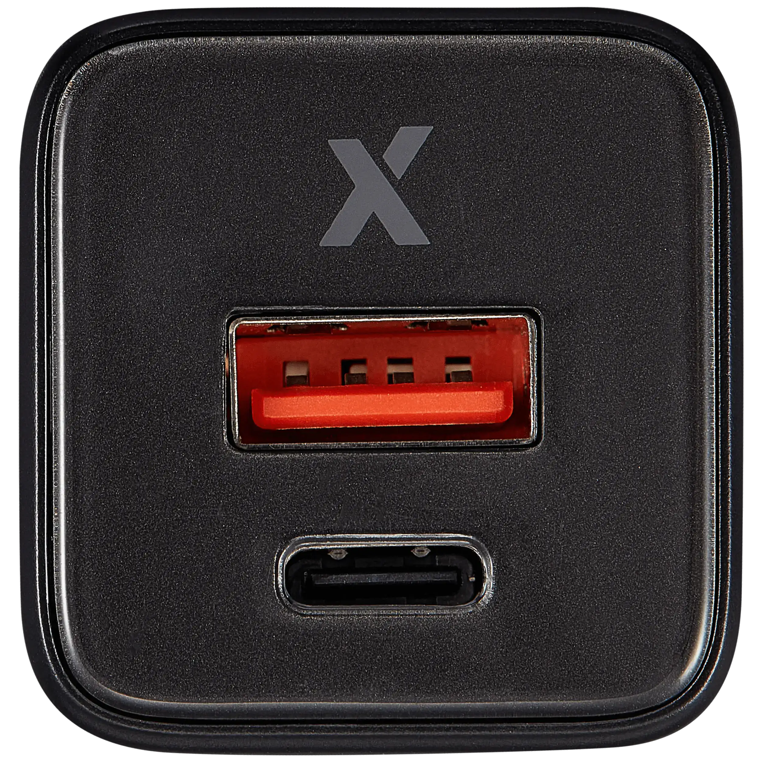 AmpSentrix Pro 30W 2-in-1 USB-C / USB-A GaN Wall Adapter (Black Titanium)