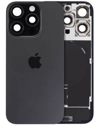 Back Glass w/ MagSafe Magnet & NFC & Flashlight Flex For IPhone 16 Pro (Genuine OEM) (Black Titanium)
