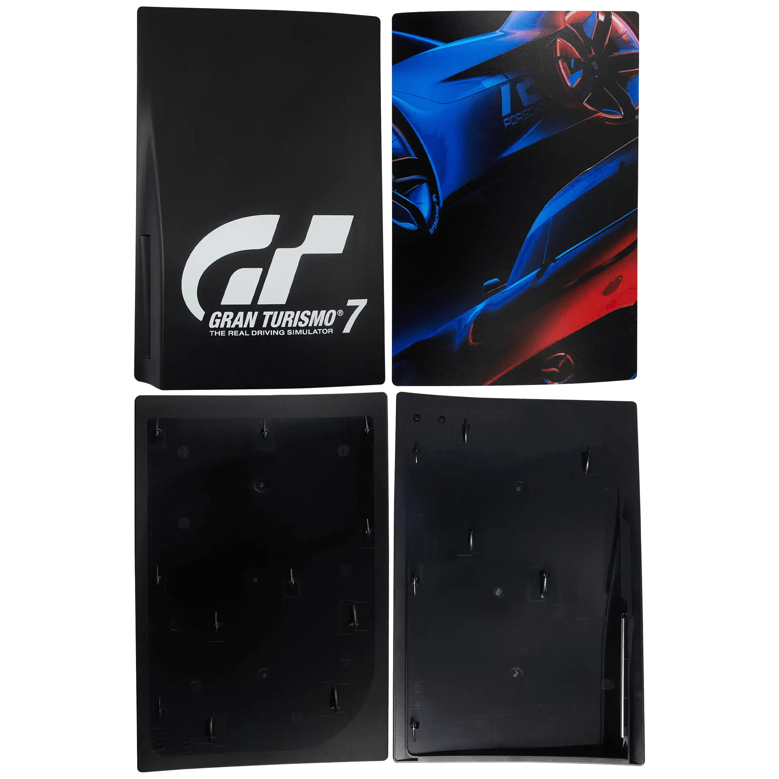 Front view of Gran Turismo 7 PS5 faceplate cover set