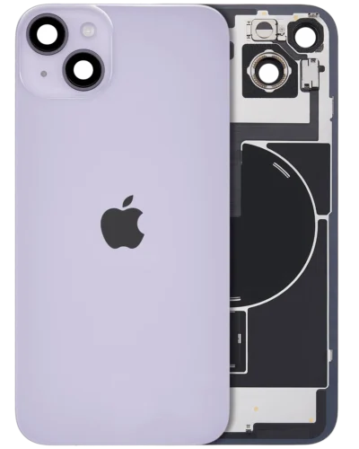 Back Glass w/ MagSafe Magnet & NFC & Flashlight Flex For iPhone 14 Plus (Genuine OEM) (Purple)