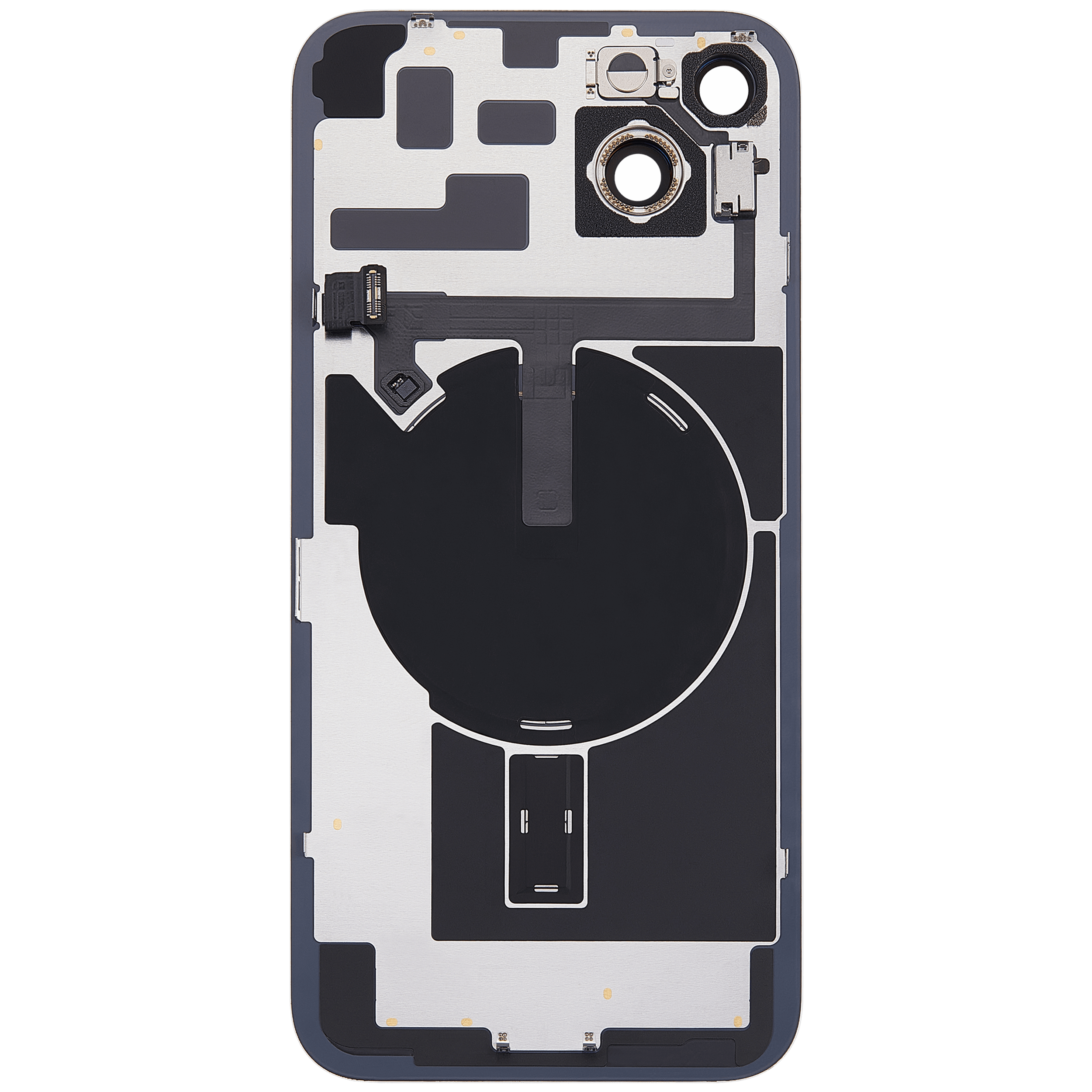 Back Glass w/ MagSafe Magnet & NFC & Flashlight Flex For iPhone 14 Plus (Genuine OEM) (Starlight)