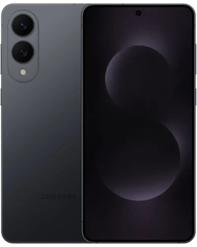 Samsung Galaxy S25 Edge 256GB Titanium Jetblack front and back