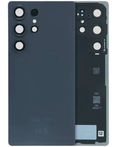 Back Cover Glass With Camera Lens For Samsung Galaxy S25 Ultra 5G (Service Pack) (Titanium Black)